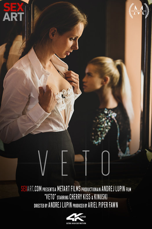 Kinky lesbian Cherry Kiss punishes Kinuski in erotic domination movie Veto